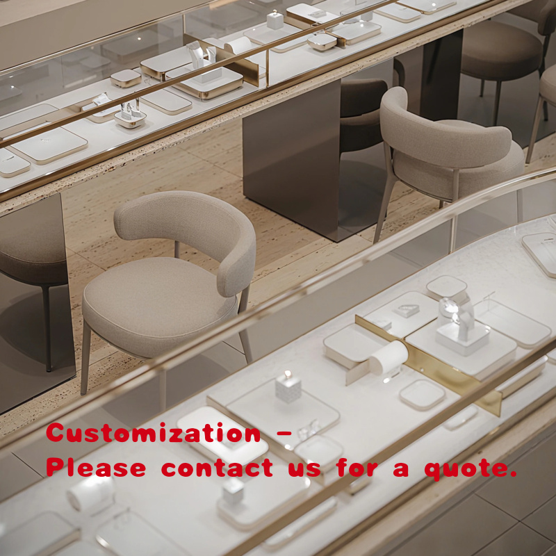 Interior Designer - ร้านขายเครื่องประดับหรูหรา ออกแบบตกแต่งภายในโดยรวม ตู้โชว์เครื่องประดับแบบกำหนดเอง ร้านค้าปลีก ออกแบบร้านขายเครื่องประดับ