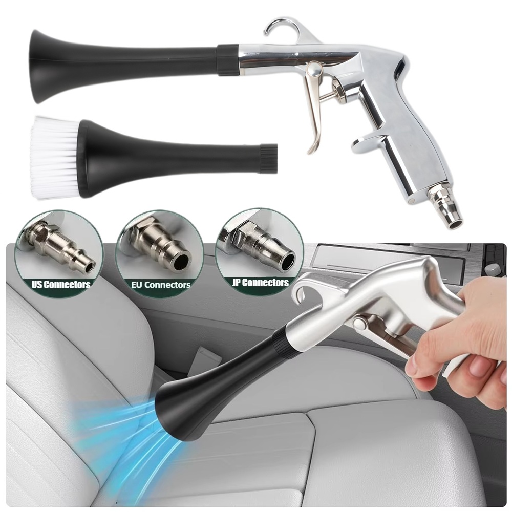 Interior Design Tools - ปืนฉีดน้ำแรงดันสูงสำหรับล้างรถแบบแห้ง แรงดัน 0.4Mpa-10Mpa สำหรับเป่าลมทำความสะอาดภายในรถยนต์และเป่าฝุ่น