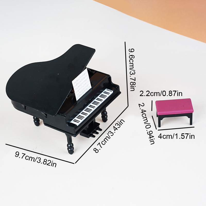 1:12 ตุ๊กตาเปียโนจิ๋วพร้อมเก้า - Interior Design Living Room บทวิจารณ์และราคา