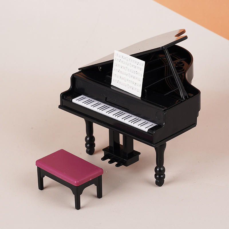 1:12 ตุ๊กตาเปียโนจิ๋วพร้อมเก้า - Interior Design Living Room บทวิจารณ์และราคา