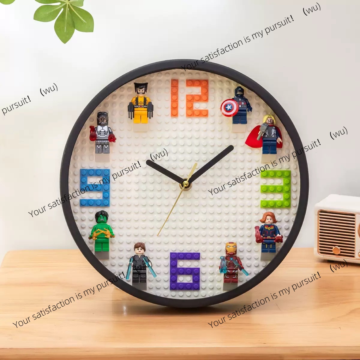 นาฬิกาติดผนังรูปตัวการ์ตูนแบบต - Interior Design Lego บทวิจารณ์และราคา