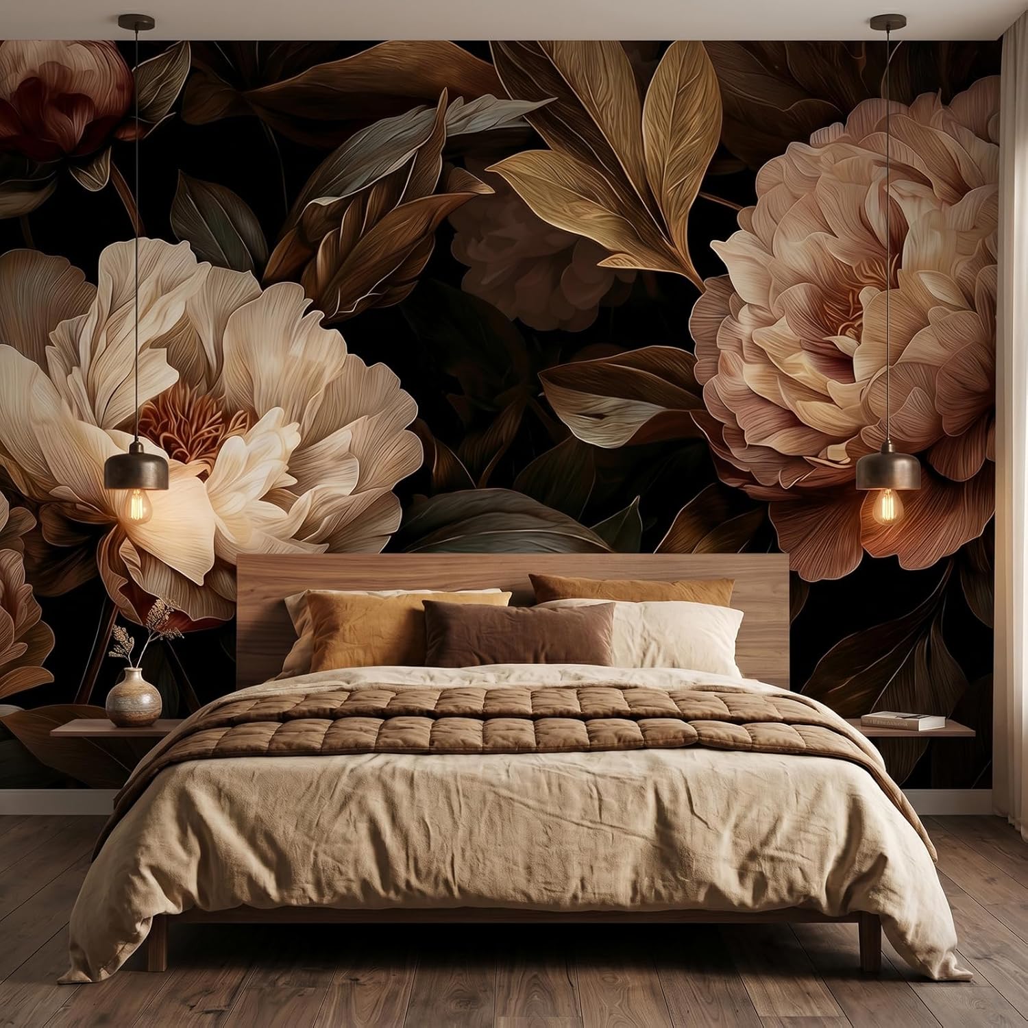 พรมแขวนผนังลายดอกโบตั๋นสุดหรู  - Interior Design Home Decor บทวิจารณ์และราคา