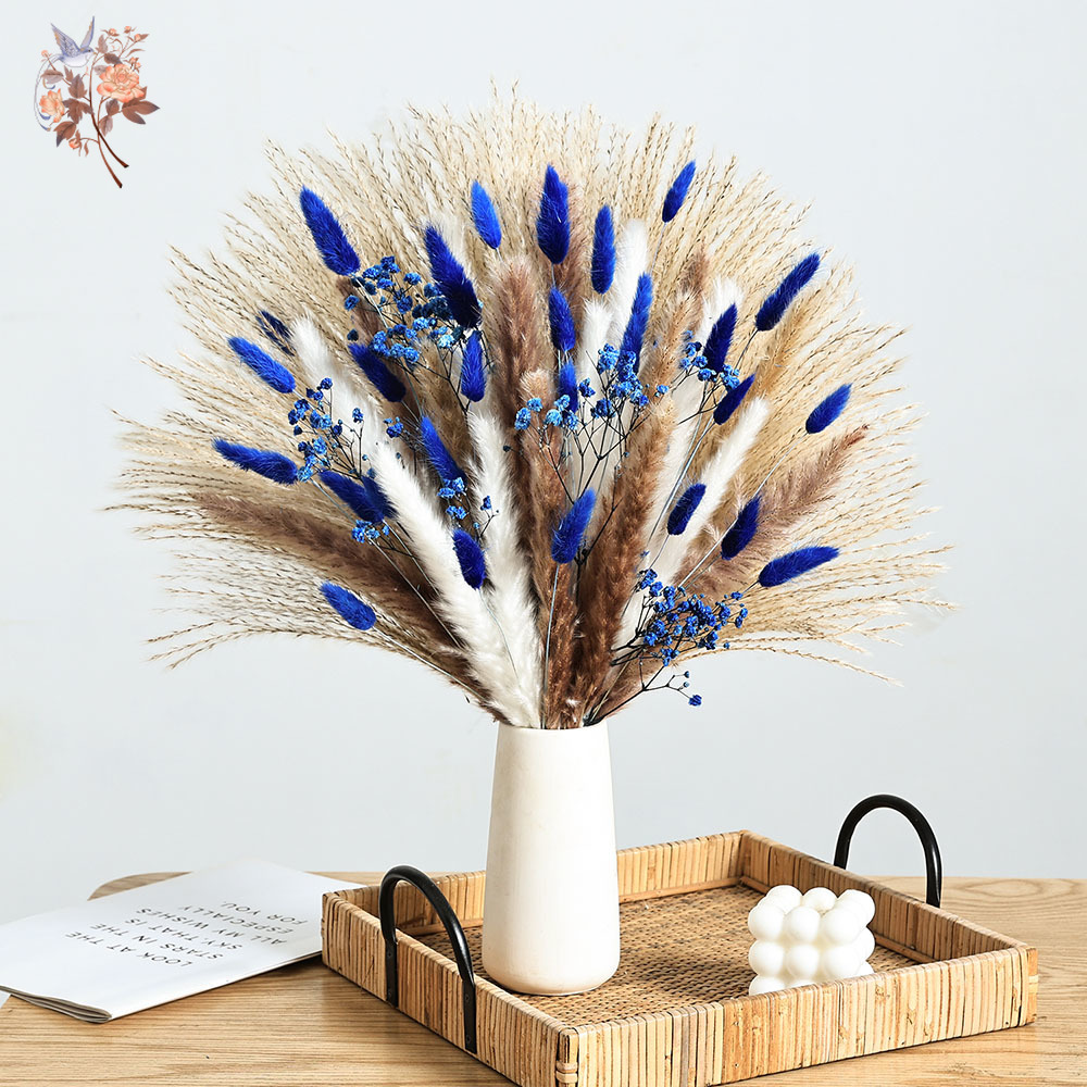 70 Stem Blue Fluffly หางกระต่า - Interior Design Home Decor บทวิจารณ์และราคา