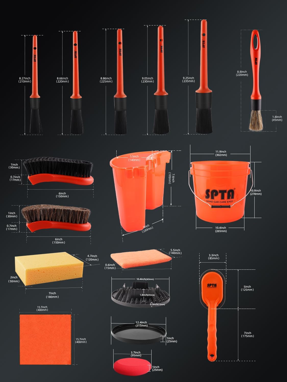 ชุดอุปกรณ์ล้างรถ SPTA 31 ชิ้น  - Interior Design Tools บทวิจารณ์และราคา