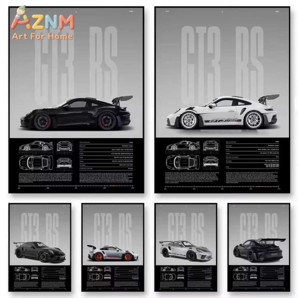 1 ชิ้นมินิมอลลิสต์ 911 GT3-RS  - Interior Design Home Decor บทวิจารณ์และราคา