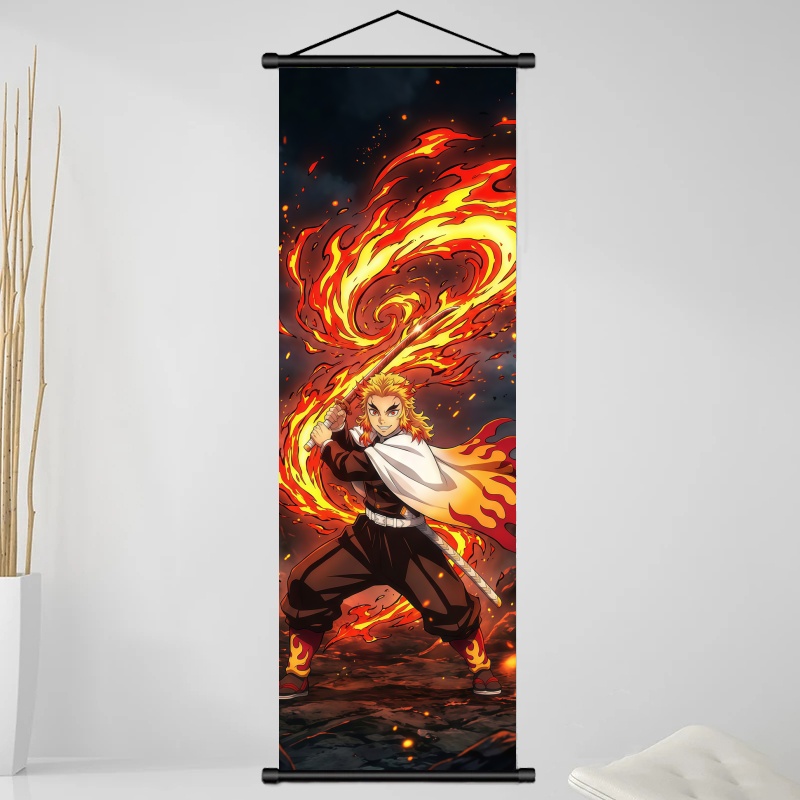 ผ้าพิมพ์ลายอนิเมะ Demon Slayer - Interior Design Living Room บทวิจารณ์และราคา
