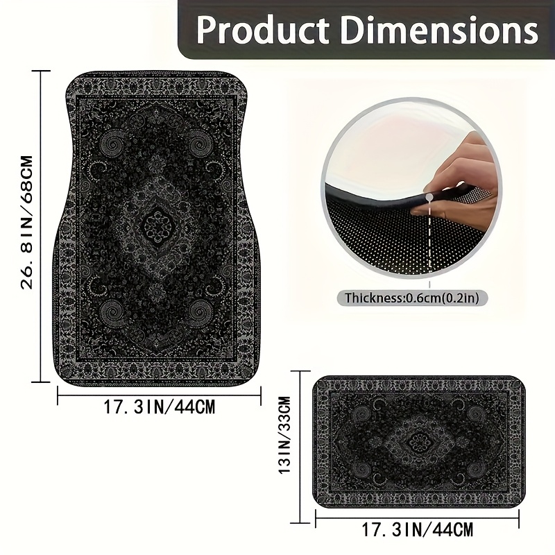 พรมปูพื้นรถผ้าพันคอรูปสี่เหลี่ - Interior Design Whimsical บทวิจารณ์และราคา