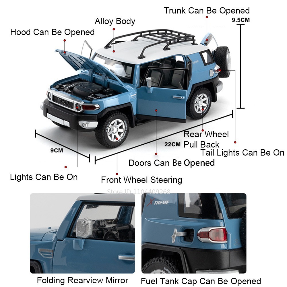 โมเดลรถของเล่น LC79 FJ Cruiser - Interior Design Examples บทวิจารณ์และราคา