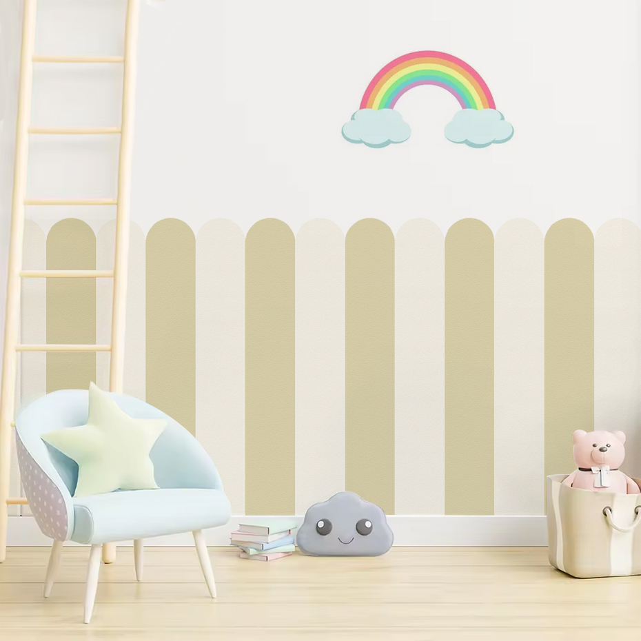 หลากสีแนวตั้งลาย Arc วอลล์เปเป - Interior Design Home Decor บทวิจารณ์และราคา